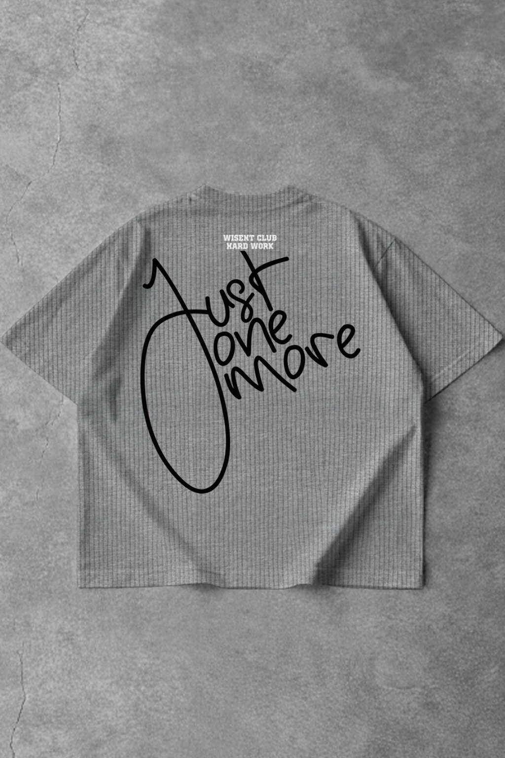 Canelada - Camiseta Oversized - Hard Work Just One More Cinza Mescla