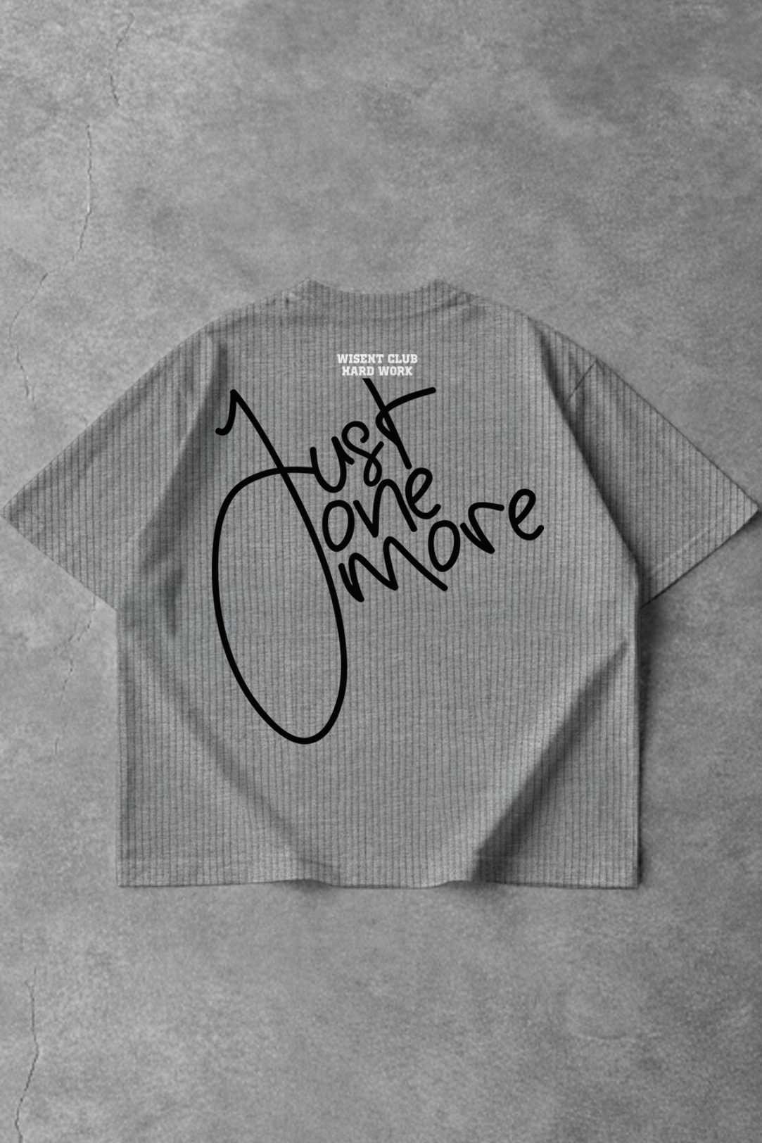 Canelada - Camiseta Oversized - Hard Work Just One More Cinza Mescla