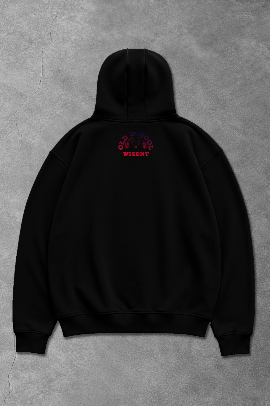 Heavy - Canguru Oversized Moletom - Old School Preto Color