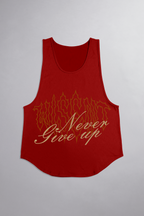 SOFT - REGATA CAVADA - NEVER GIVE UP VERMELHA