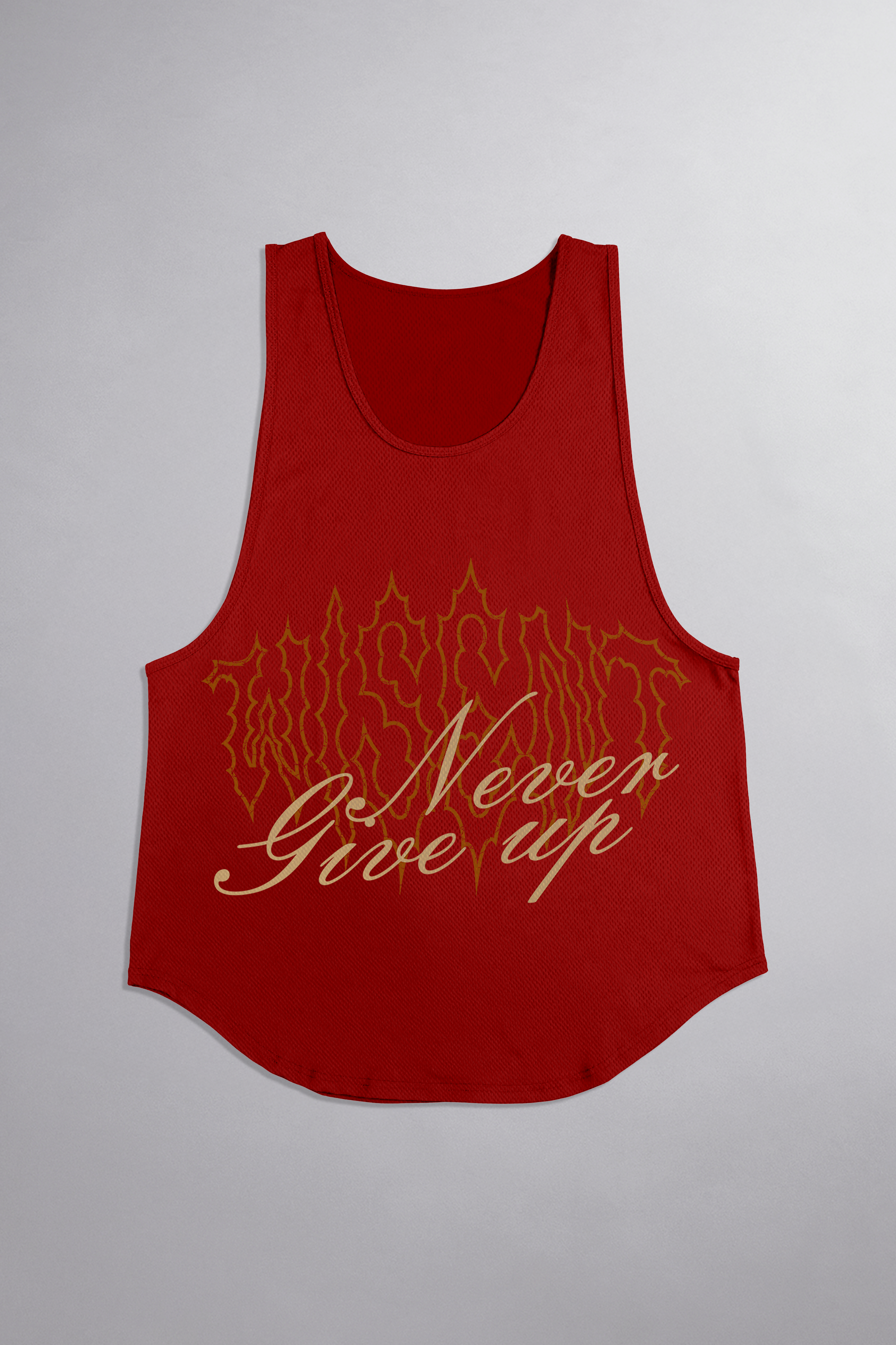 SOFT - REGATA CAVADA - NEVER GIVE UP VERMELHA