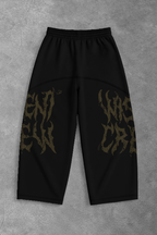 Heavy - Calça Oversized Moletom - Wisent Crew Preta
