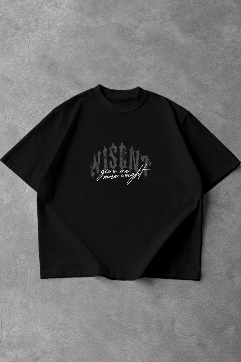 Soft - Camiseta Oversized - Give Me More Weight Darkness Preta