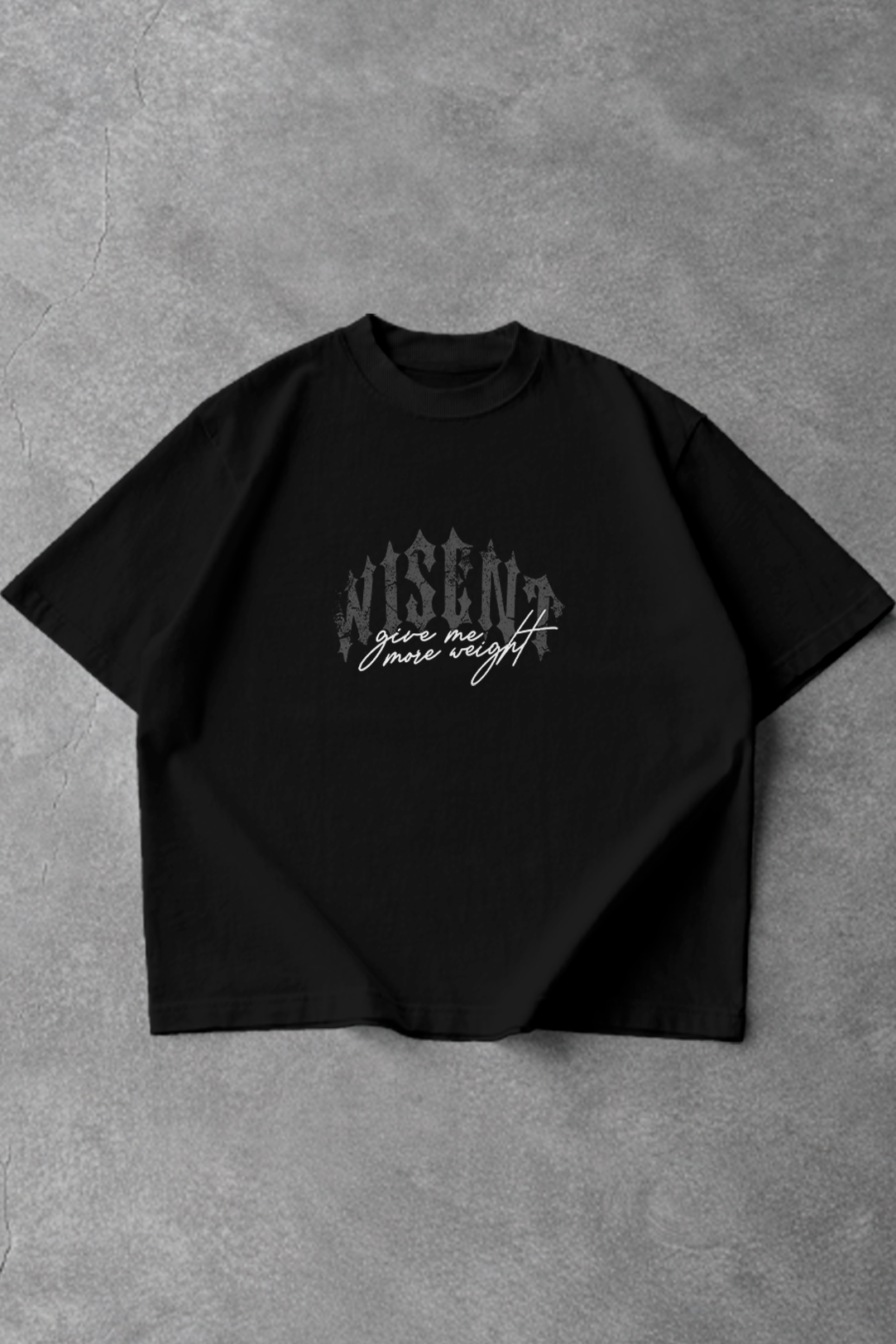 Soft - Camiseta Oversized - Give Me More Weight Darkness Preta