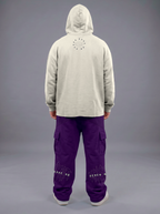 Heavy - Moletom Box Raw Hem - Never Give Up Off White
