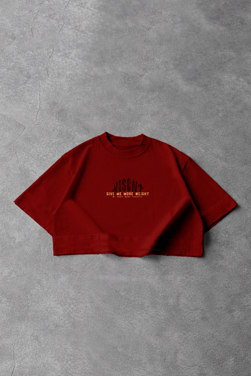 Soft - Cropped Oversized - Give Me More Weight Vermelho