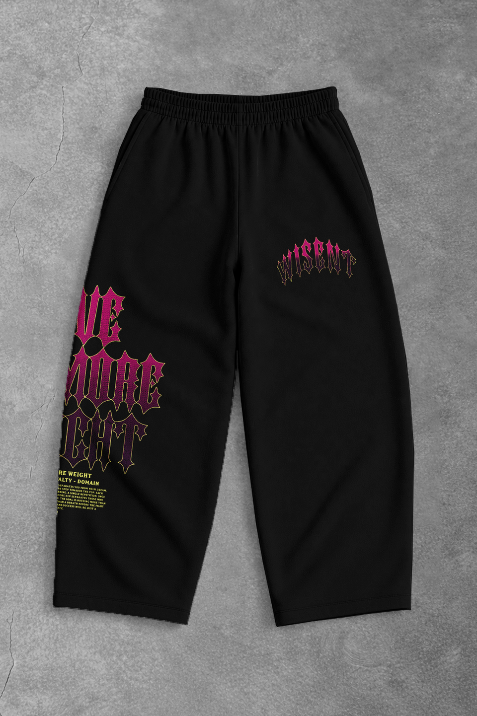 Heavy - Calça Oversized Moletom - Give Me More Weight Preta