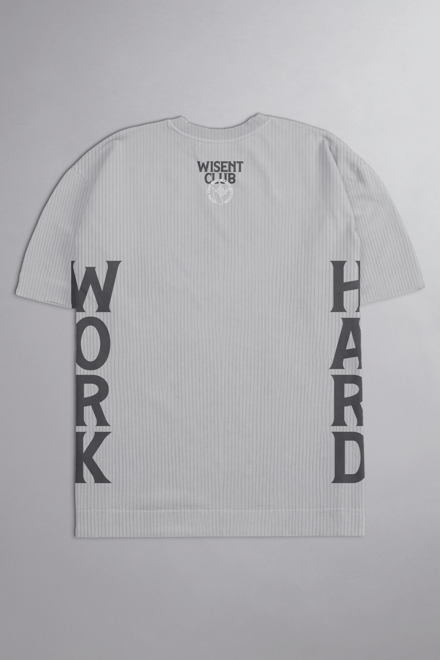 CANELADA - CAMISETA OVERSIZED - HARD WORK CINZA