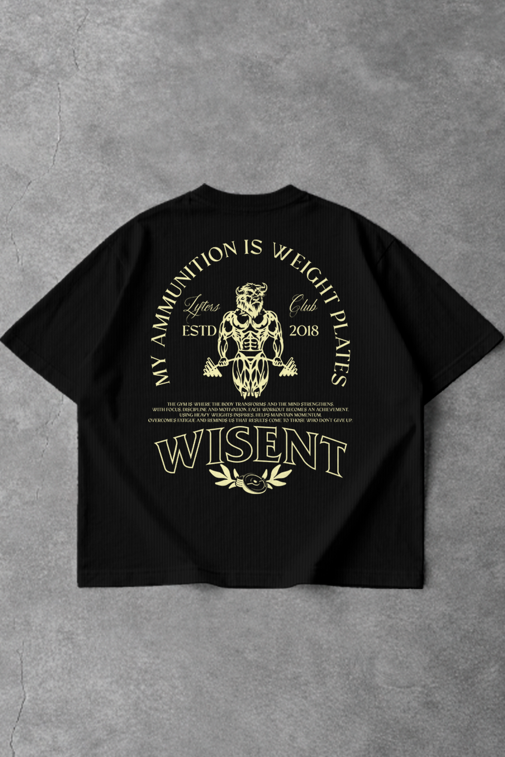 Canelada - Camiseta Oversized - Lifters Preta