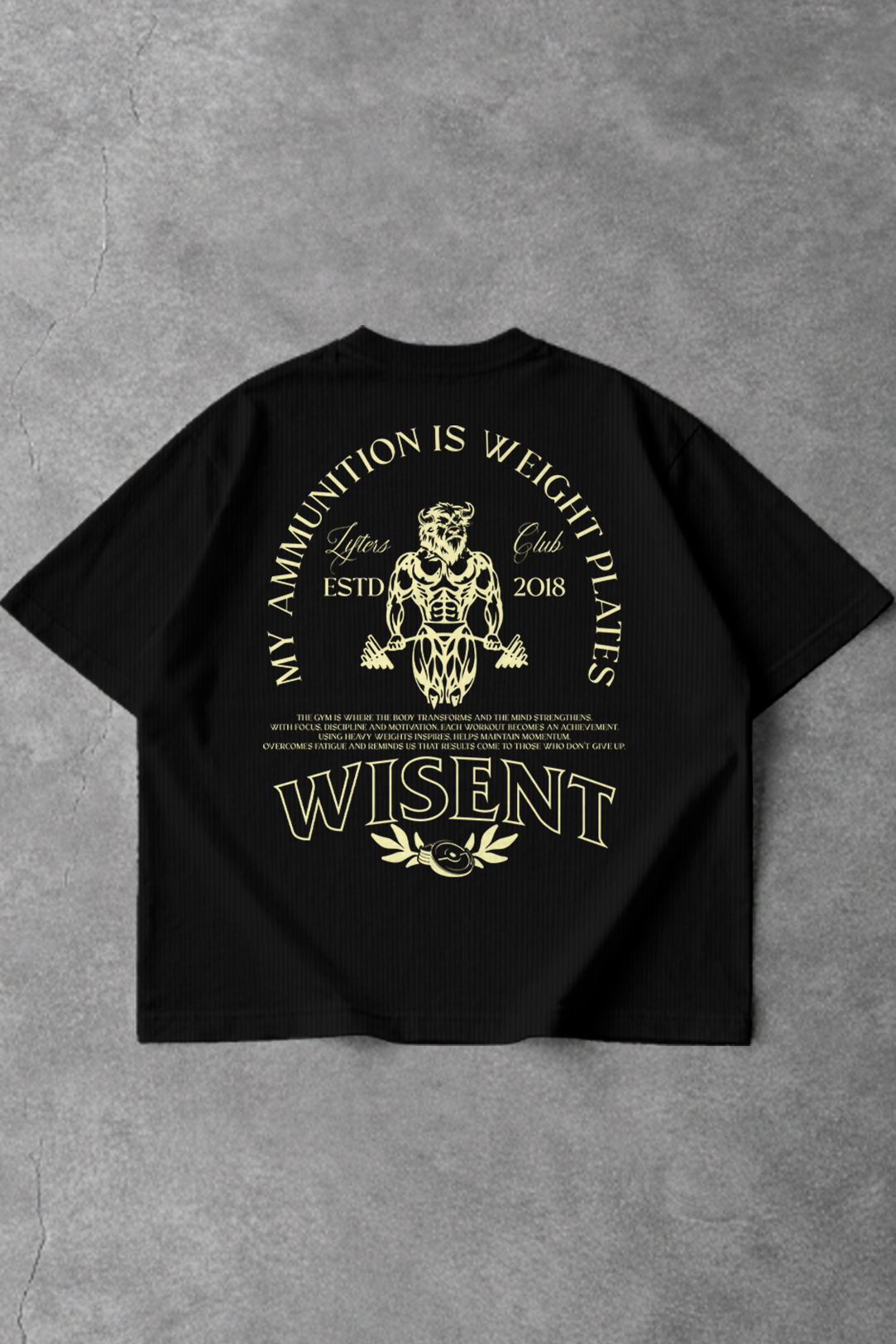 Canelada - Camiseta Oversized - Lifters Preta