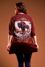 SOFT - CAMISETA OVERSIZED - DESERT MODE MARROM