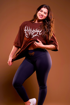 SOFT - CAMISETA OVERSIZED - DESERT MODE MARROM