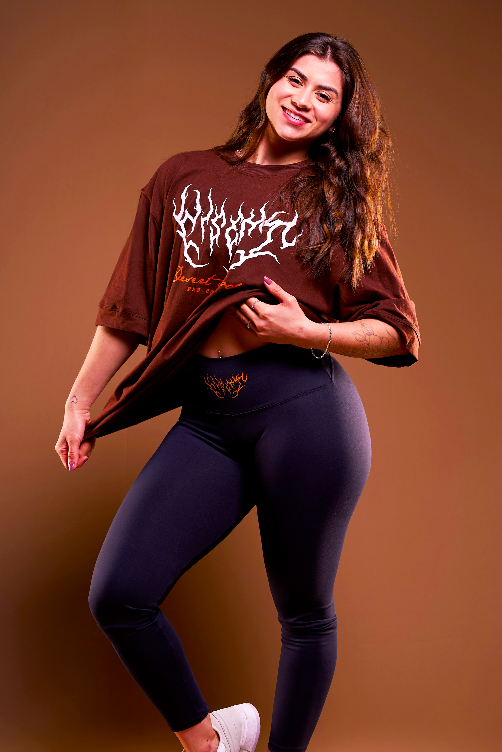 SOFT - CAMISETA OVERSIZED - DESERT MODE MARROM