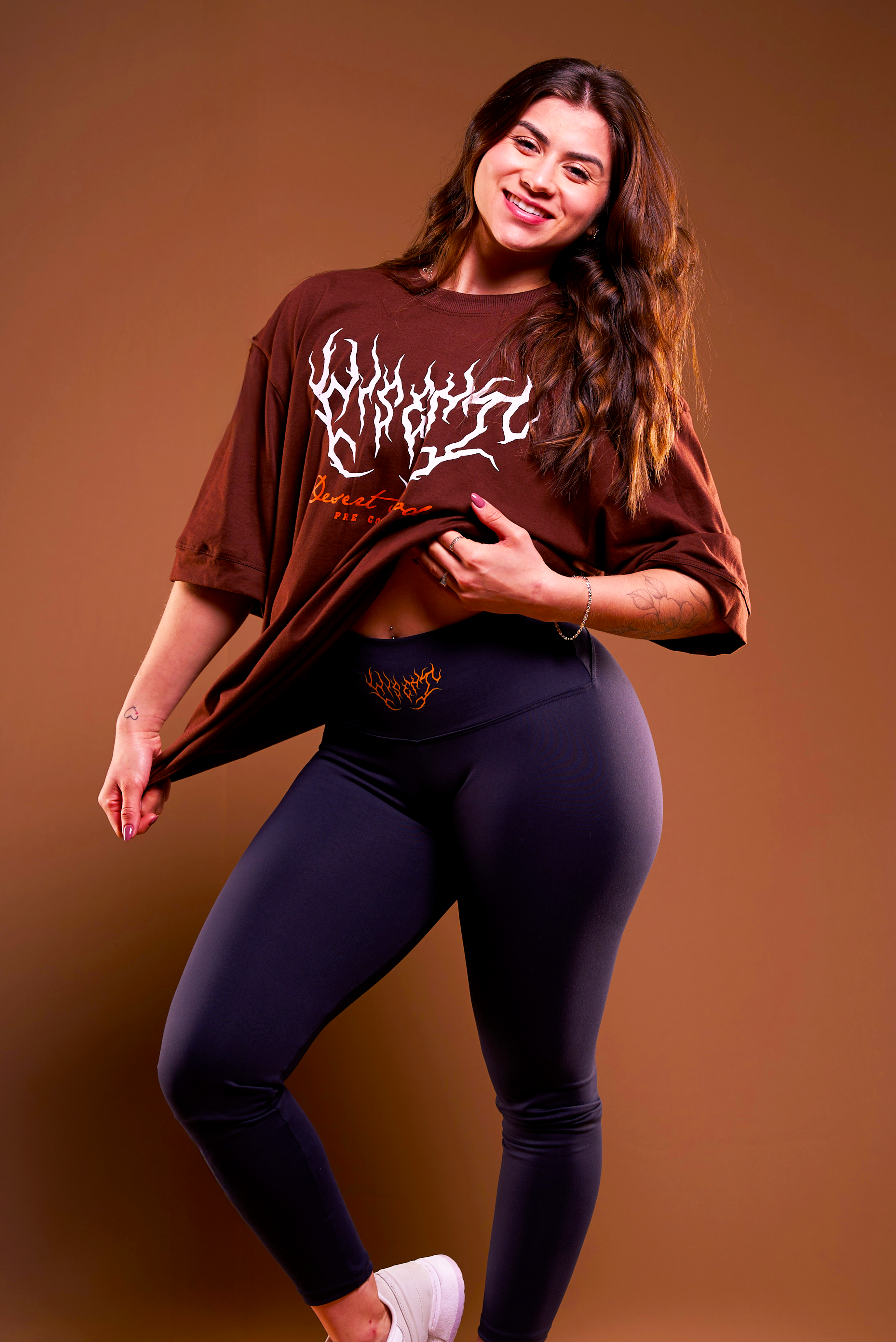 SOFT - CAMISETA OVERSIZED - DESERT MODE MARROM