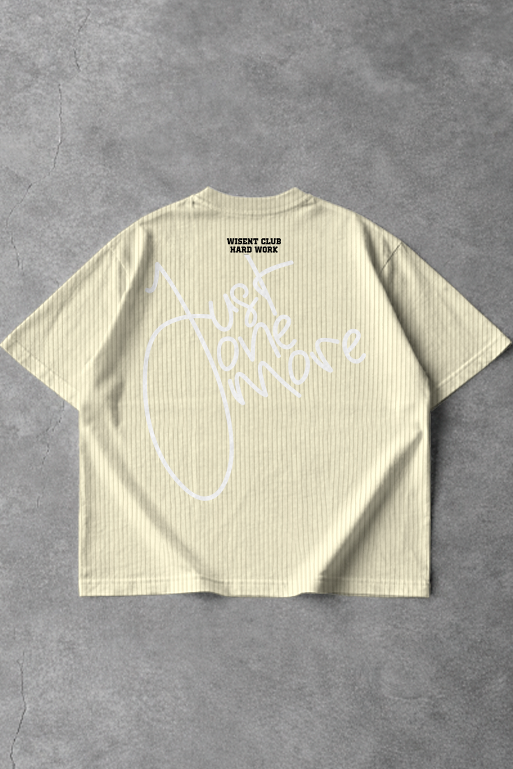 Canelada - Camiseta Oversized - Hard Work Just One More Off White