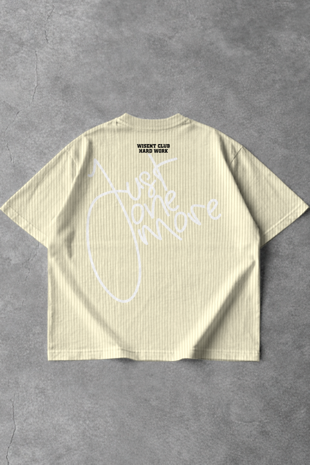 Canelada - Camiseta Oversized - Hard Work Just One More Off White