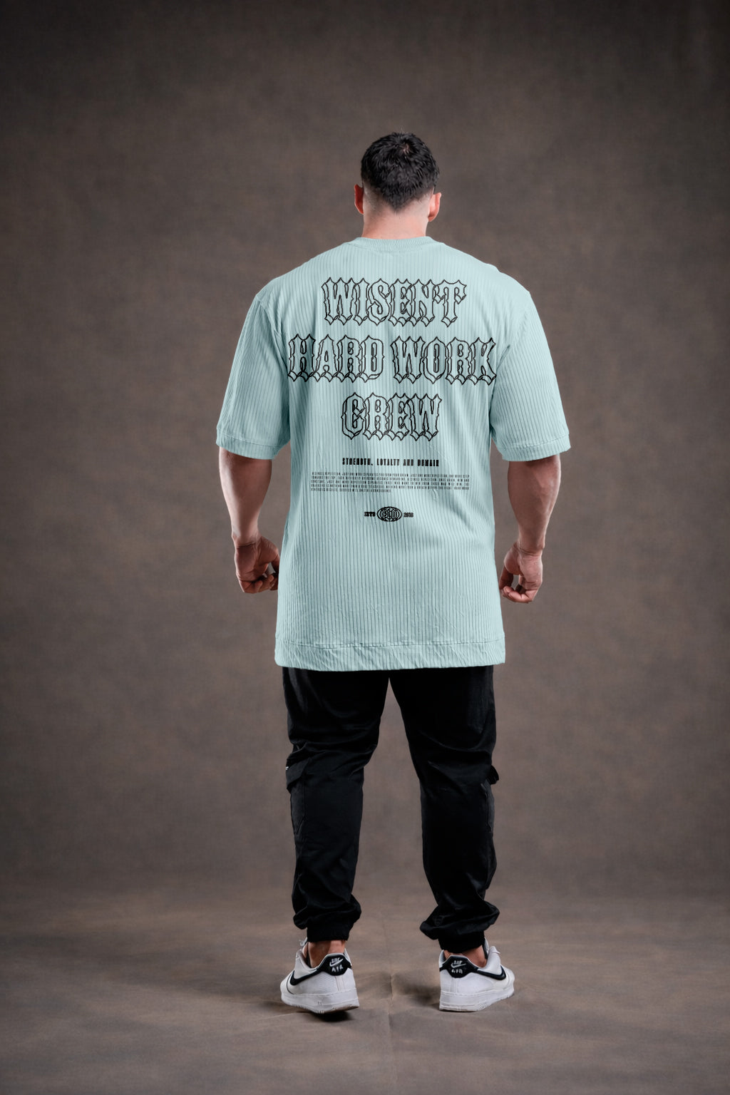 CANELADA - CAMISETA OVERSIZED - HARD WORK FLD AZUL CLARO