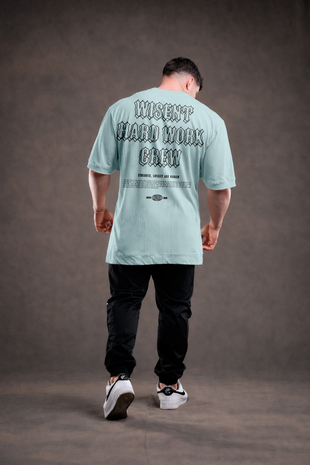 CANELADA - CAMISETA OVERSIZED - HARD WORK FLD AZUL CLARO