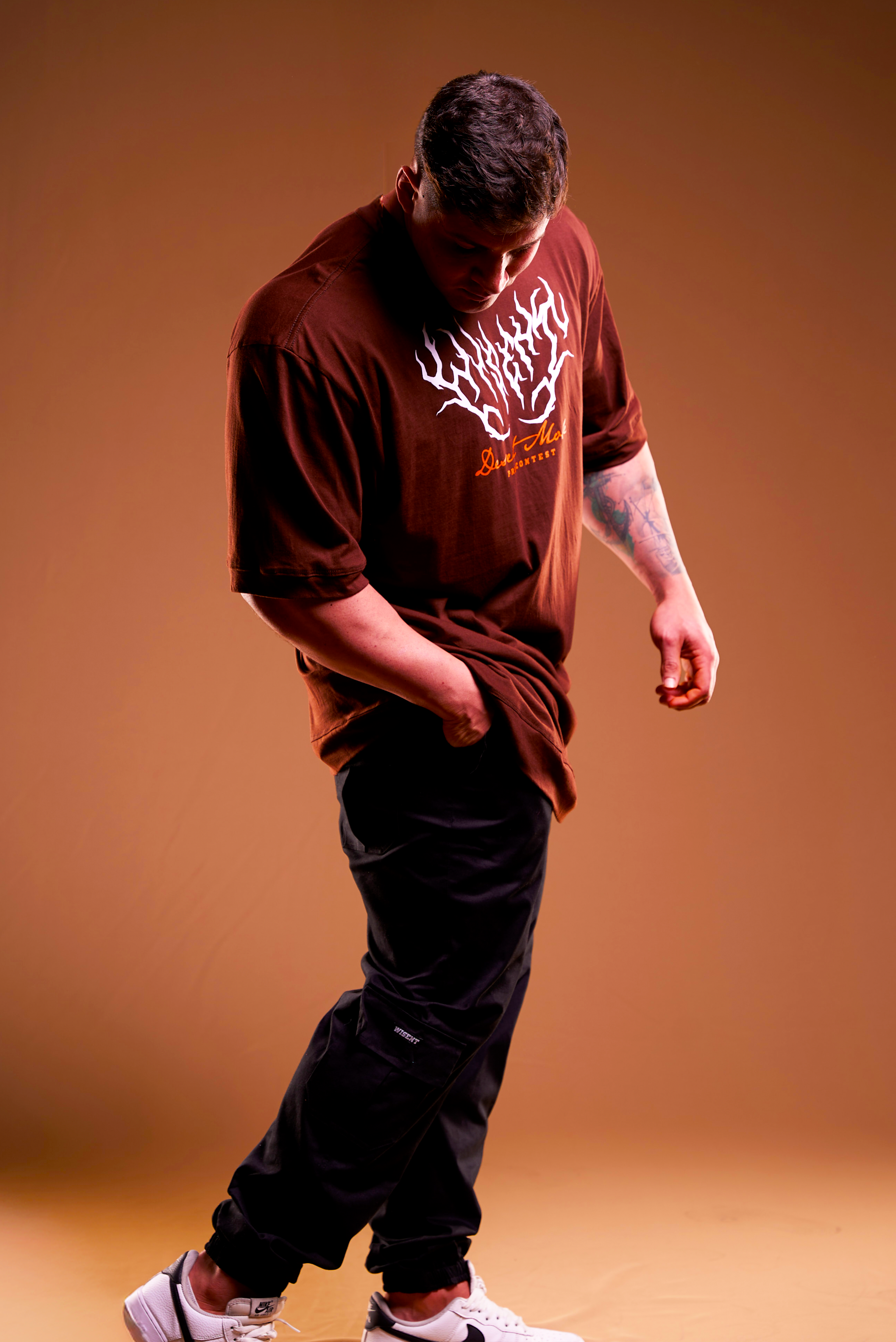 SOFT - CAMISETA OVERSIZED - DESERT MODE MARROM