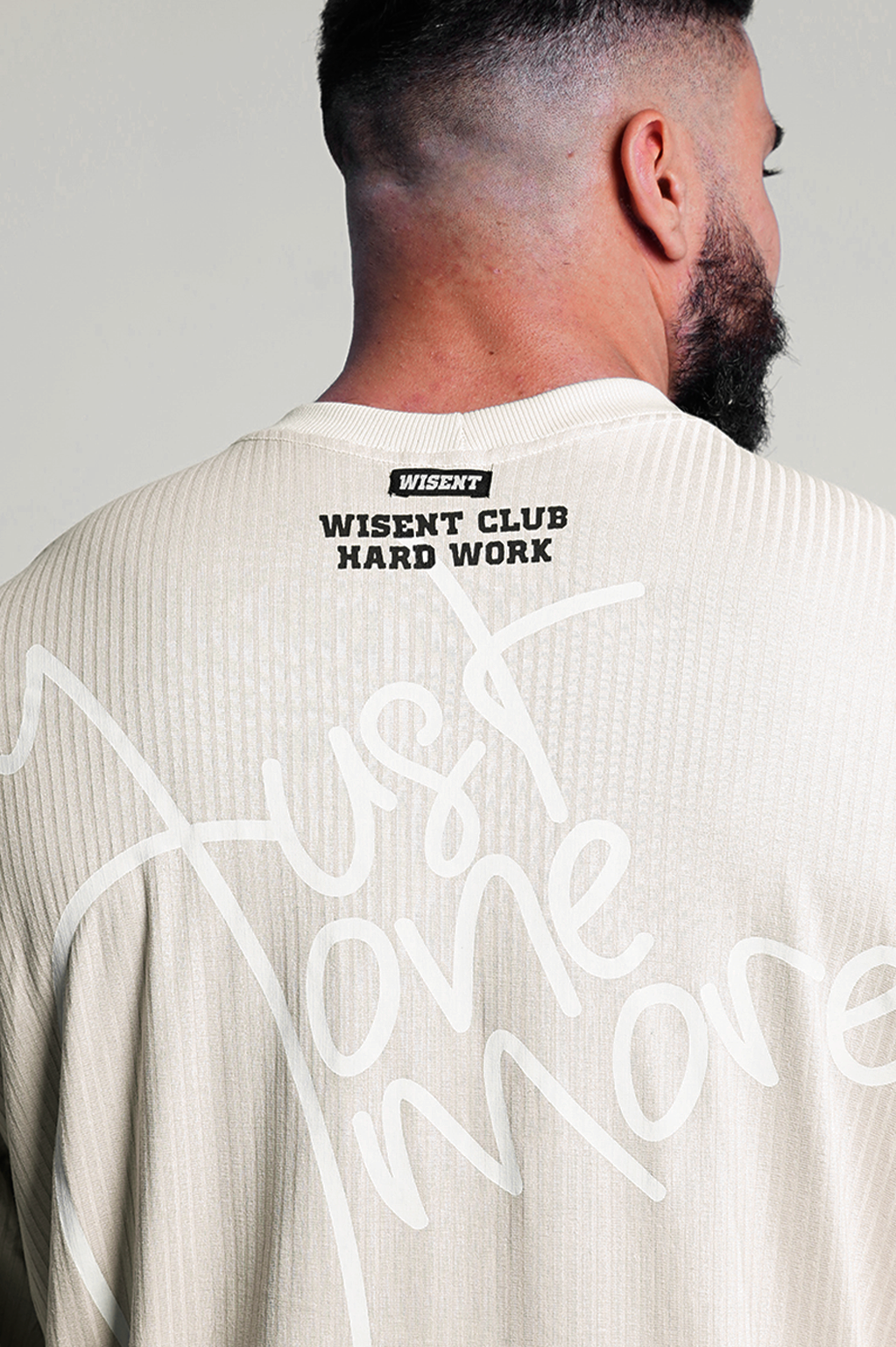 Canelada - Camiseta Oversized - Hard Work Just One More Off White