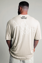 Canelada - Camiseta Oversized - Hard Work Just One More Off White