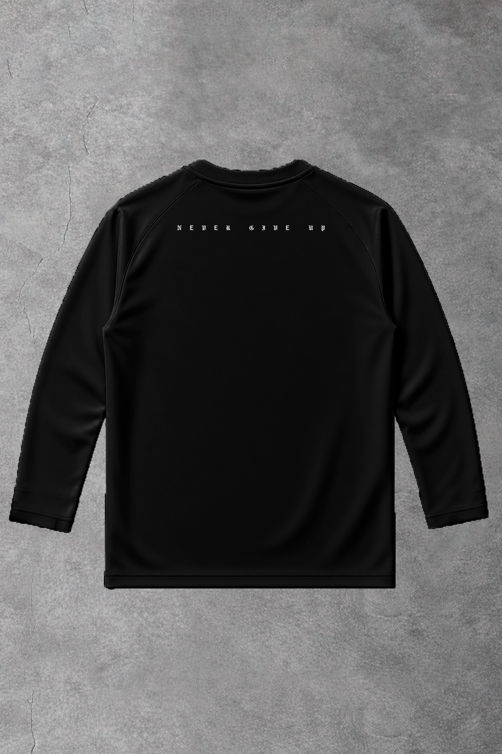 Soft - Camiseta T-Shirt Compress M.Longa - Never Give Up Preta