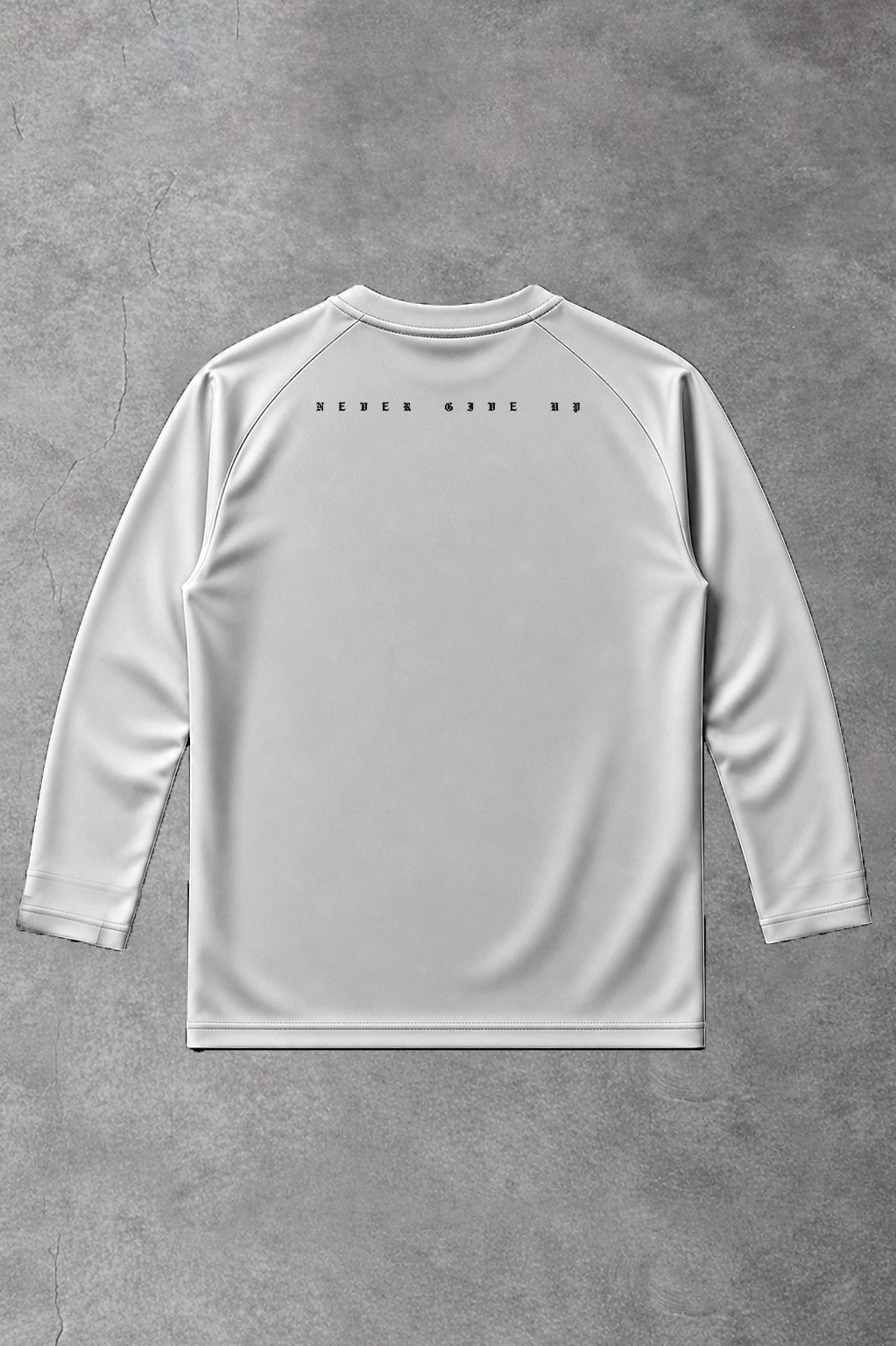 Soft - Camiseta T-Shirt Compress M.Longa - Never Give Up Branca