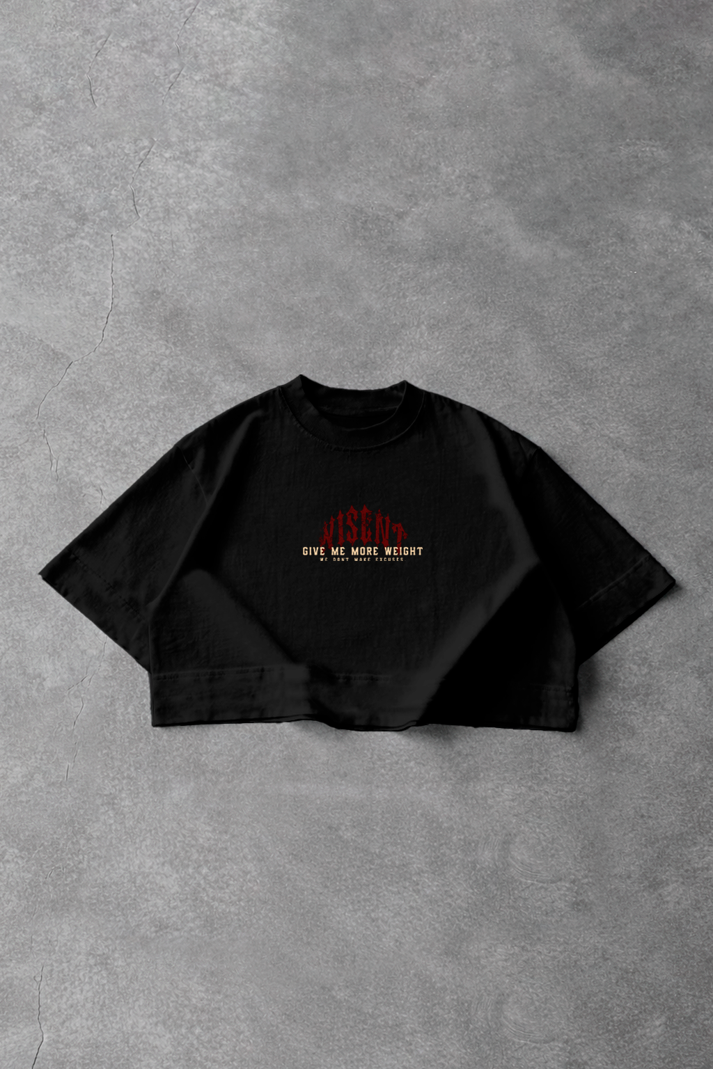 Soft - Cropped Oversized - Give Me More Weight Preto