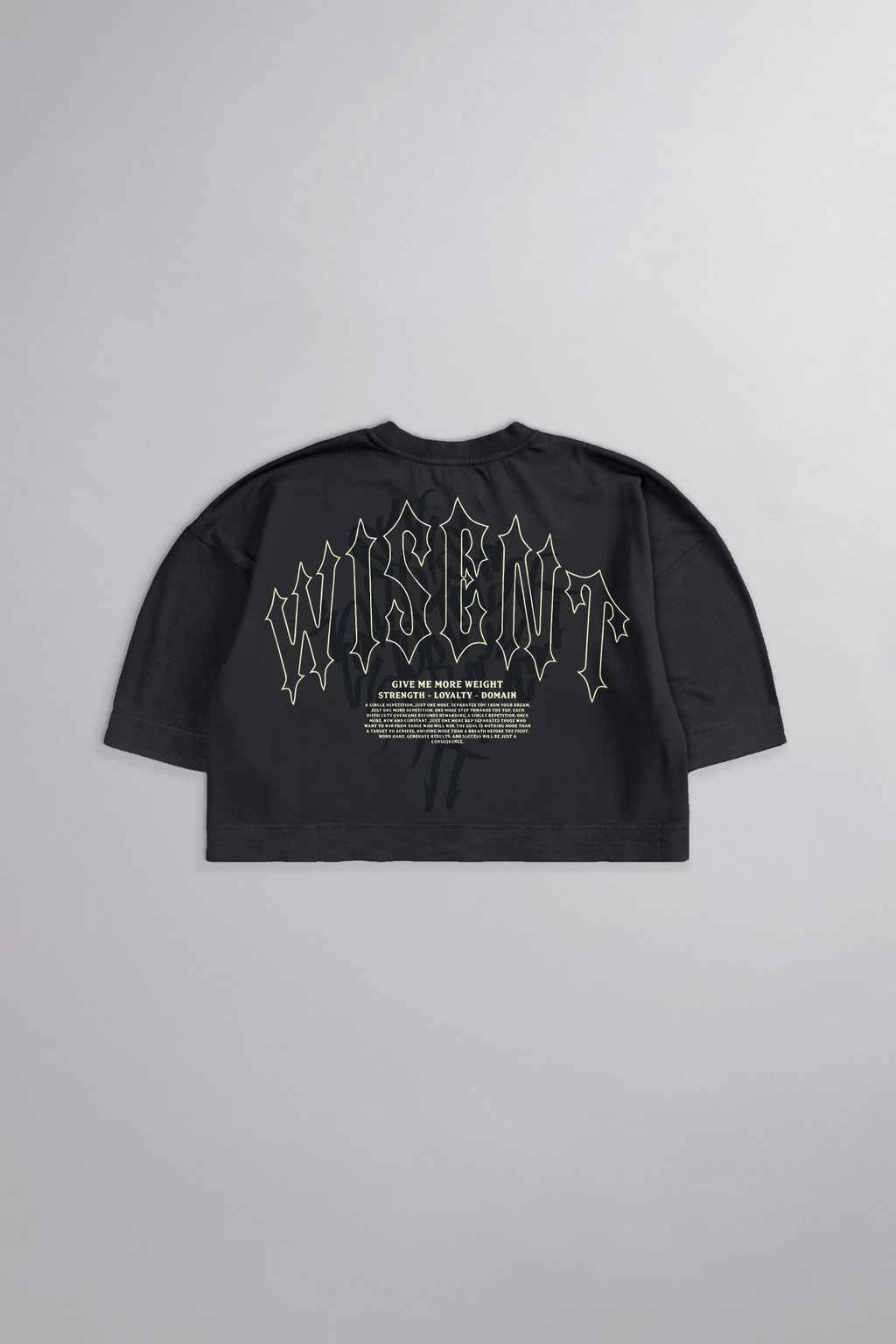 SOFT - CROPPED OVERSIZED - GIVE ME MORE WEIGHT STREET CINZA