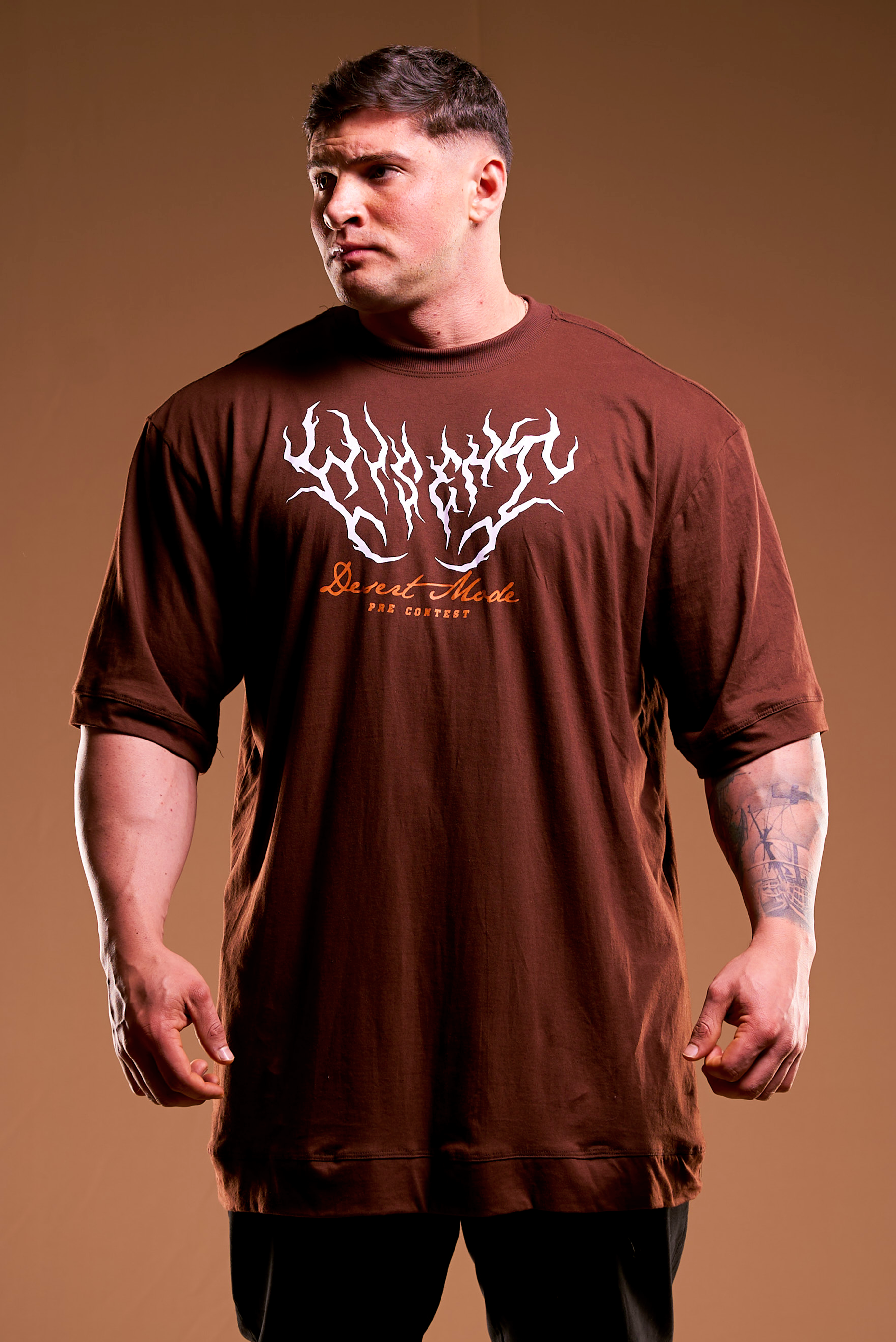 SOFT - CAMISETA OVERSIZED - DESERT MODE MARROM