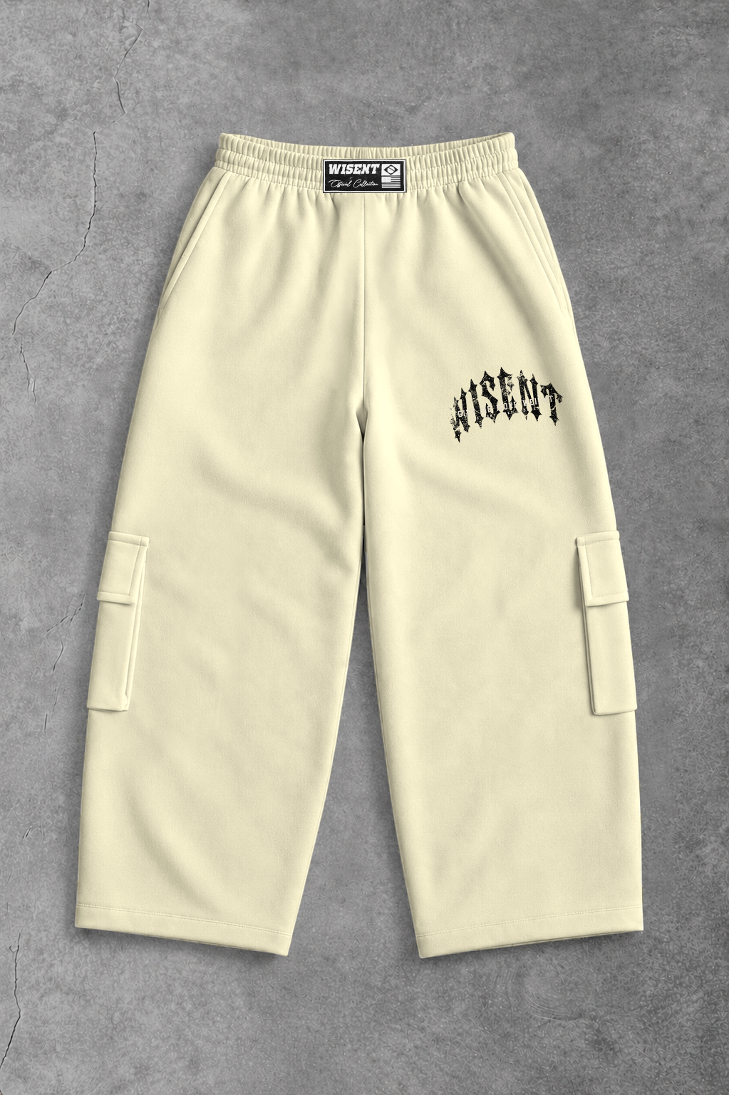 Heavy - Calça Cargo Moletom - Give Me More Weight Darkness Off White