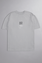 CANELADA - CAMISETA OVERSIZED - HARD WORK CINZA