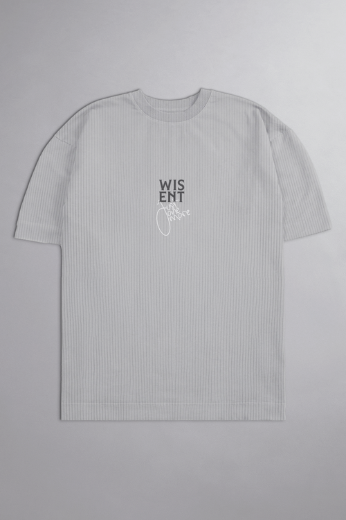 CANELADA - CAMISETA OVERSIZED - HARD WORK CINZA