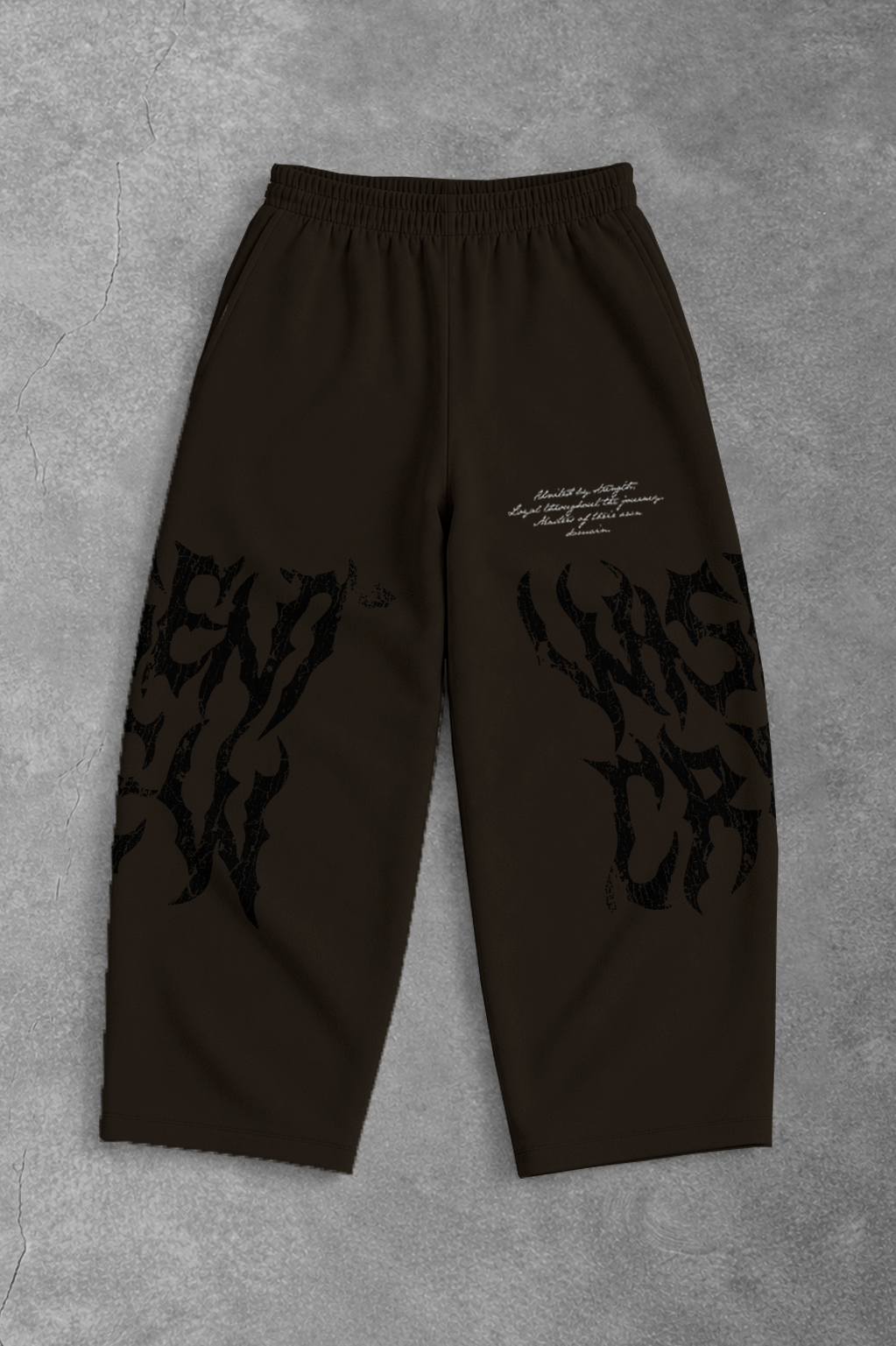 Heavy - Calça Oversized Moletom - Wisent Crew Marrom