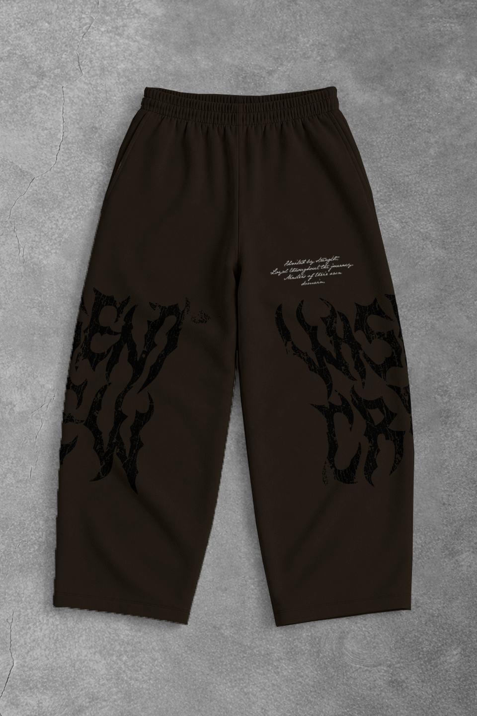 Heavy - Calça Oversized Moletom - Wisent Crew Marrom