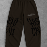 Heavy - Calça Oversized Moletom - Wisent Crew Marrom