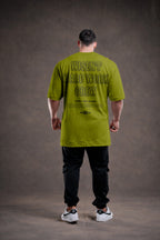 CANELADA - CAMISETA OVERSIZED - HARD WORK FLD VERDE OLIVA