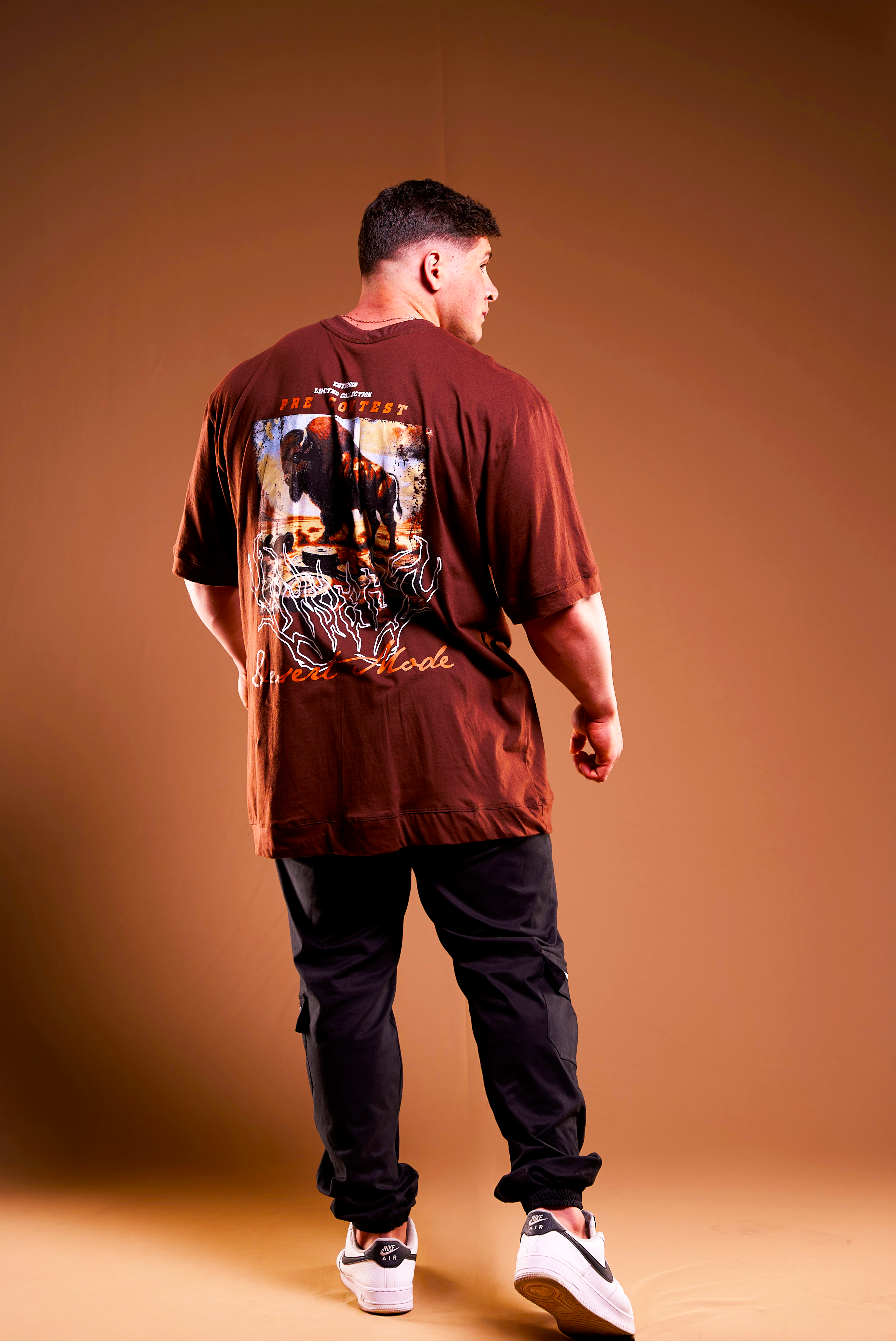 SOFT - CAMISETA OVERSIZED - DESERT MODE MARROM