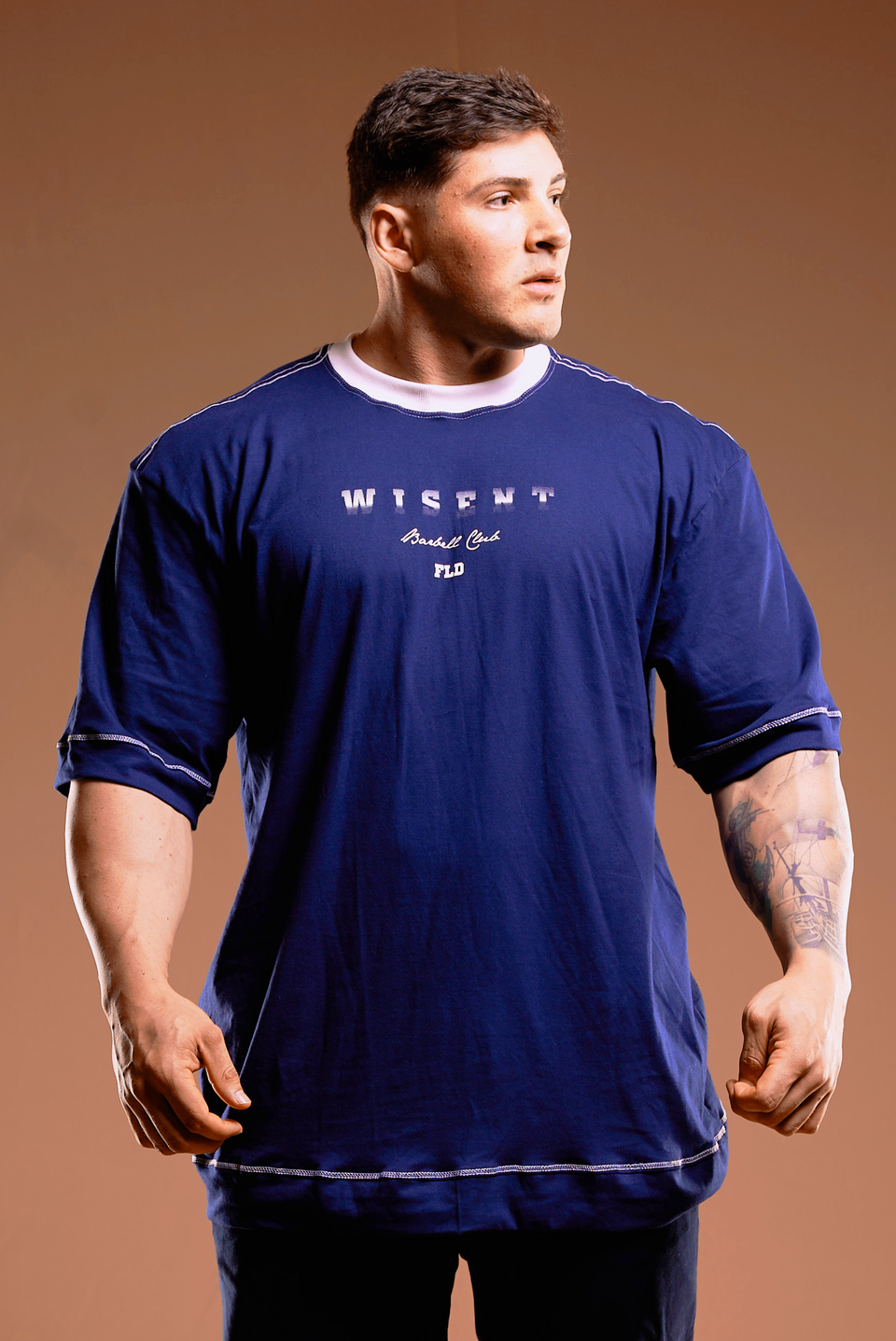 Camiseta Oversized - Barbell Club Azul