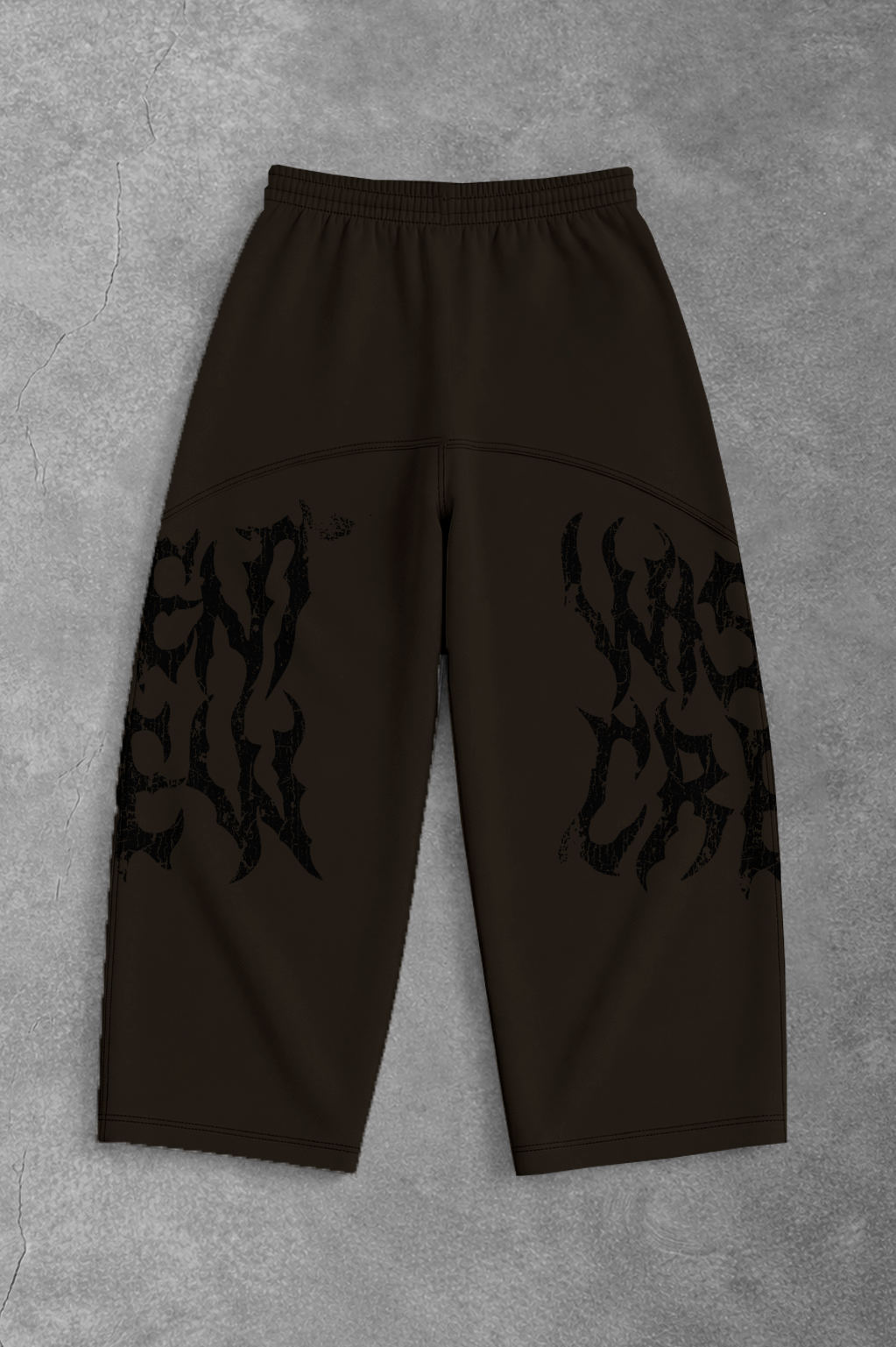 Heavy - Calça Oversized Moletom - Wisent Crew Marrom