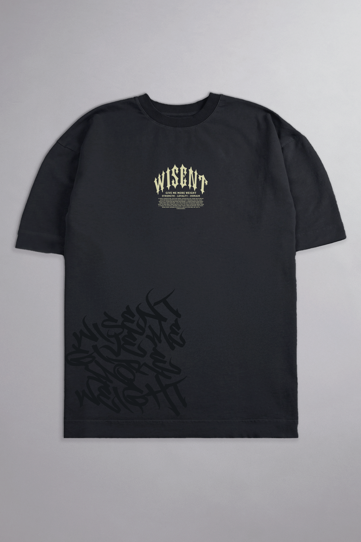 SOFT - CAMISETA OVERSIZED - GIVE ME MORE WEIGHT STREET CINZA