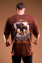 SOFT - CAMISETA OVERSIZED - DESERT MODE MARROM