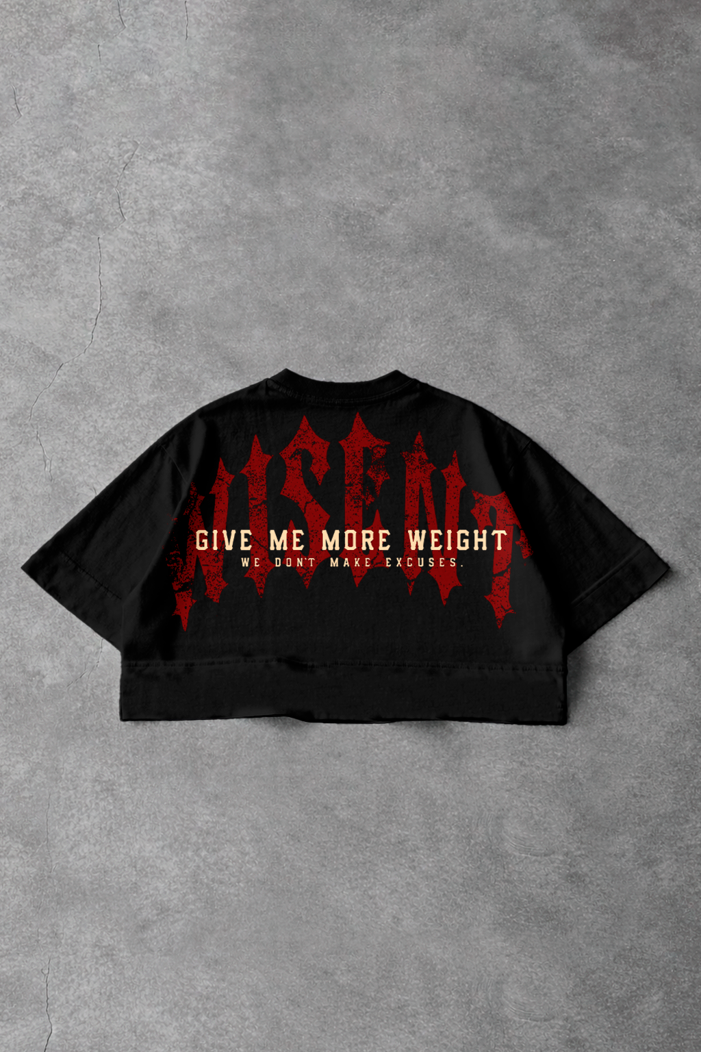Soft - Cropped Oversized - Give Me More Weight Preto