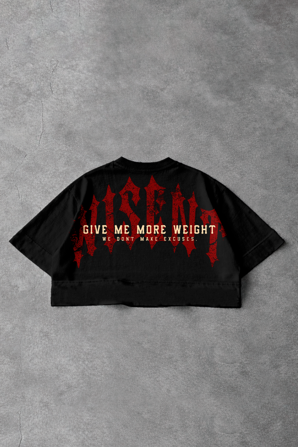Soft - Cropped Oversized - Give Me More Weight Preto