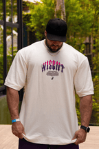 HEAVY - CAMISETA OVERSIZED - GIVE ME MORE WEIGHT OFF WHITE