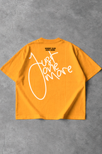 Canelada - Camiseta Oversized - Hard Work Just One More Mostarda
