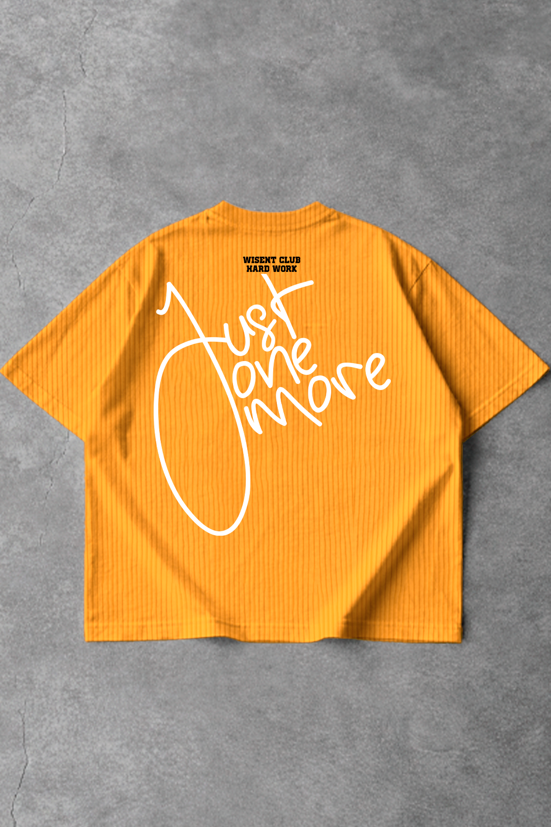 Canelada - Camiseta Oversized - Hard Work Just One More Mostarda