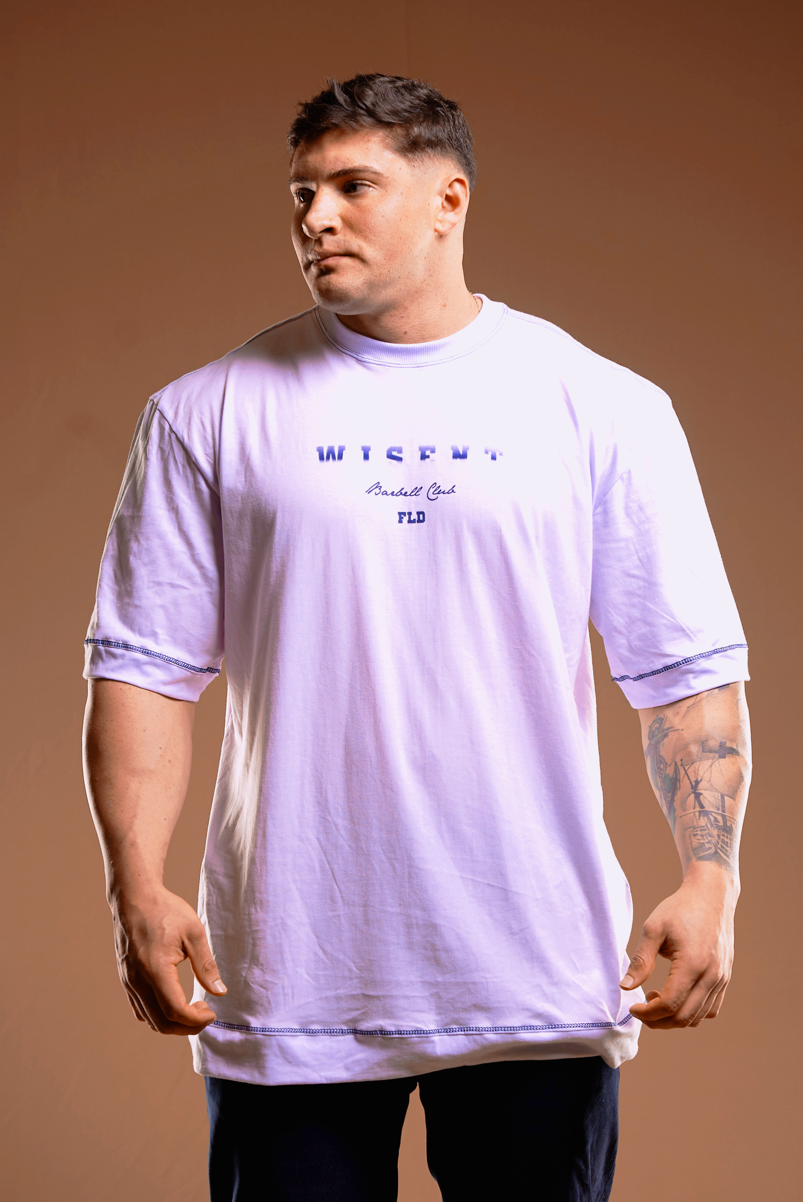 SOFT - CAMISETA OVERSIZED - BARBELL CLUB BRANCA