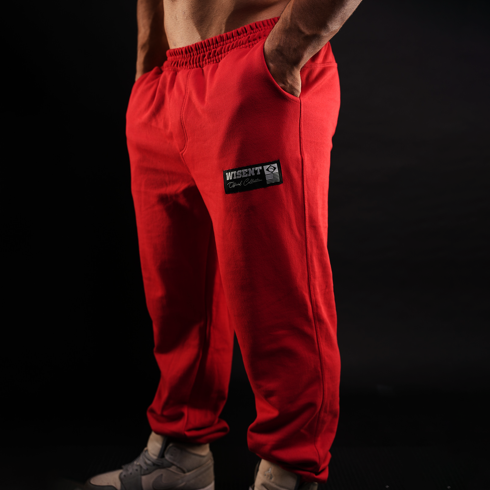 HEAVY - CALÇA MOLETOM ABRIGO - WISENT TAG VERMELHA