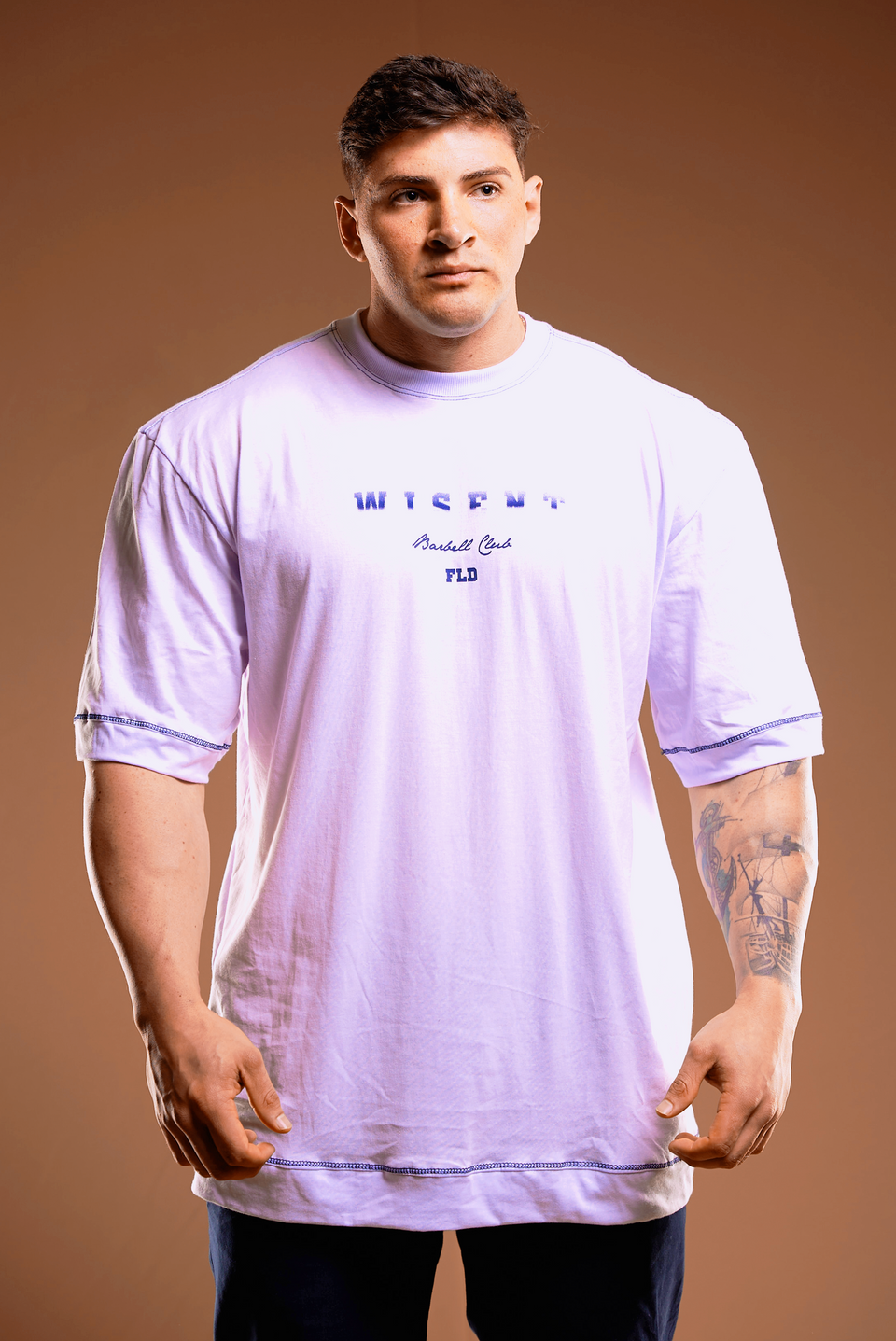Camiseta Oversized - Barbell Club Branca